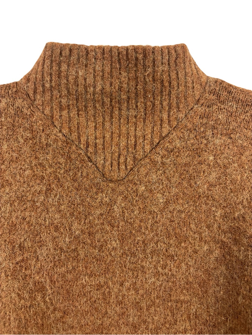 Madewell Dillon Mockneck Pullover Sweater Heather Cumin - Picture 6 of 9
